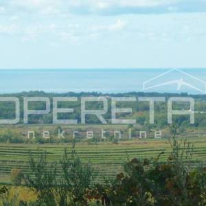 Istra, Buje – Atraktivno zemljište s panoramskim pogledom na more