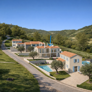 ISTRA, PIĆAN - Novoizgrađena vila smještena u prirodnom okruženju