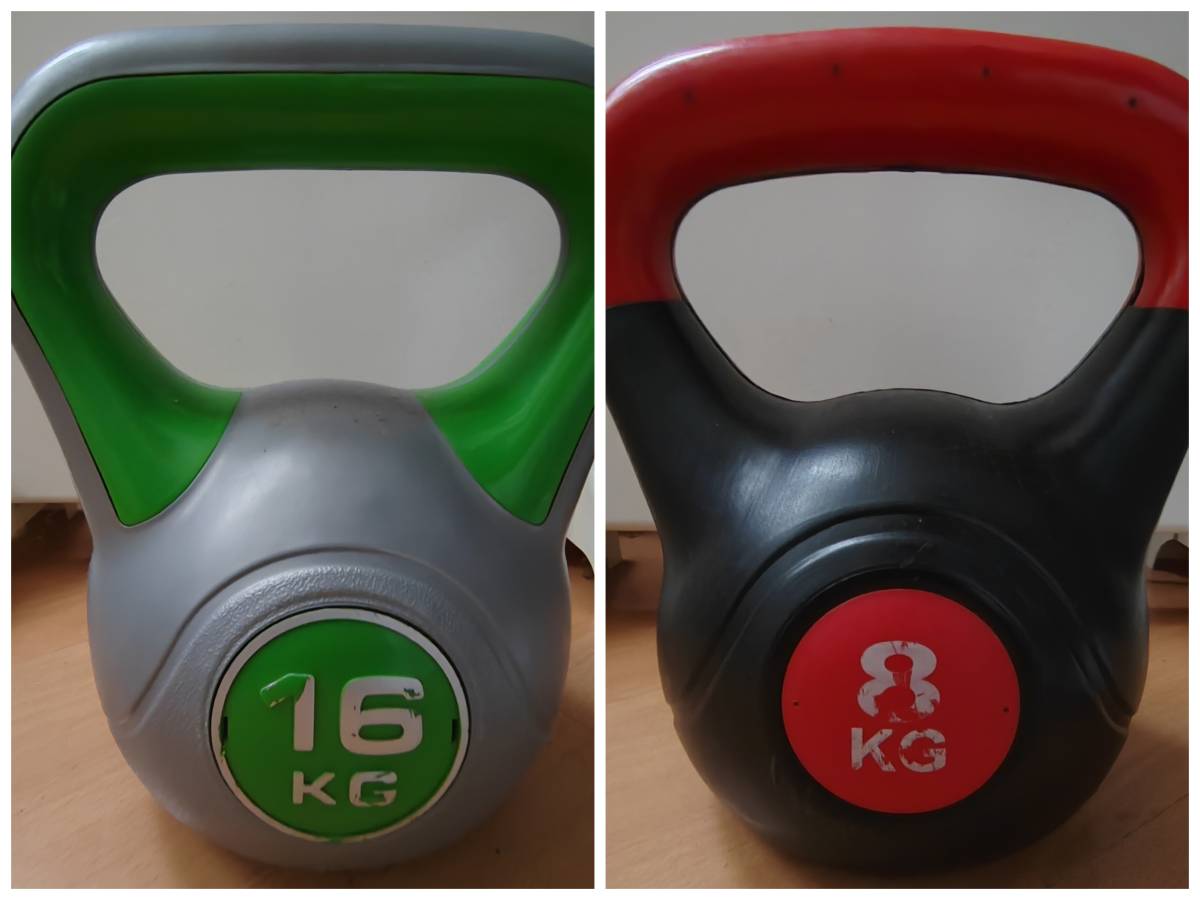 Komplet girja (Kettlebell) Ring Sport – 16 kg i 8 kg