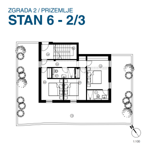 Murter, Jezera, četverosobni stan, 158,15 m2, troetažni