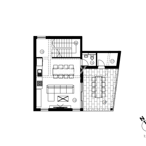 Murter, Jezera, četverosobni stan, 161,35 m2, troetažni