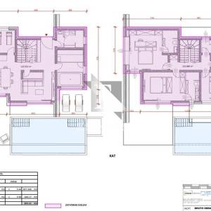 MURVICA DONJA - Građevinsko zemljište s projektom - 709m2