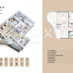 Opatija, centar, trosobni stan, 101,36 m2, jacuzzi
