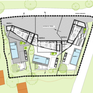 Oprtalj, građevinsko zemljište, 2019 m², pogled, projekt