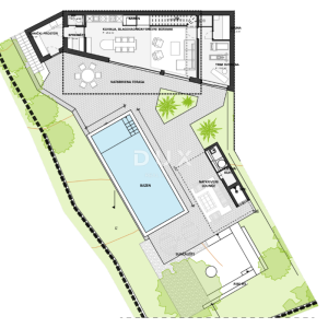 Oprtalj, građevinsko zemljište, 2019 m², pogled, projekt