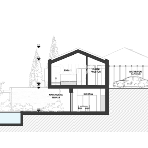 Oprtalj, građevinsko zemljište, 2019 m², pogled, projekt