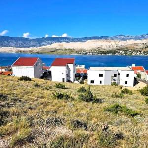 Otok Pag, Pag, četverosobni stan, 50 m2, 200 metara od mora