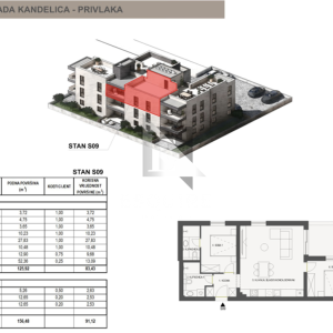 PRIVLAKA - SABUNIKE - Dvosoban penthouse S9 - 91m2