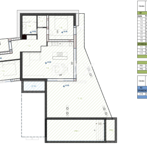 Rijeka, Kozala, trosobni stan, 128 m2, bazen, 3 parkinga