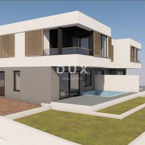 Vodice, dvojna kuća s bazenom i pogledom, 135,29 m²