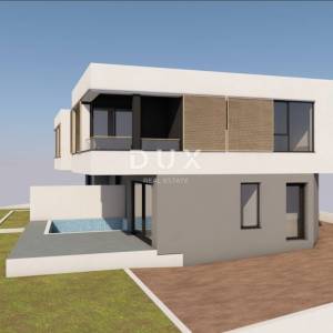 Vodice, dvojna kuća s bazenom i pogledom, 137,38 m²
