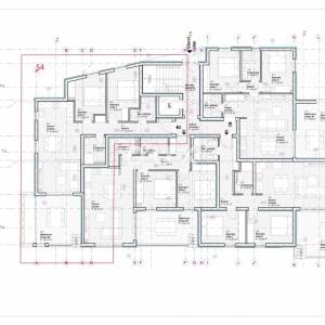 Vodice, dvosoban stan, 90,72m², pogled na more, 650m od mora