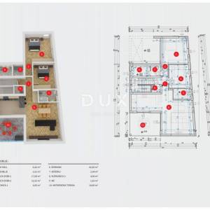 Vodice, dvosobni penthouse, 96 m², novogradnja