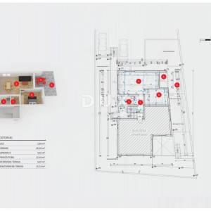 Vodice, jednosoban stan, 49 m², novogradnja, vrt