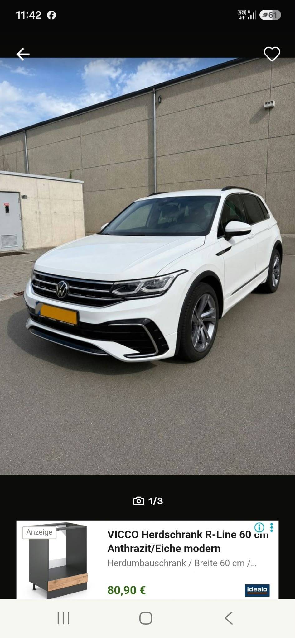 VW Tiguan 2,0TDI R-line oprema 80,000km, 2022god.