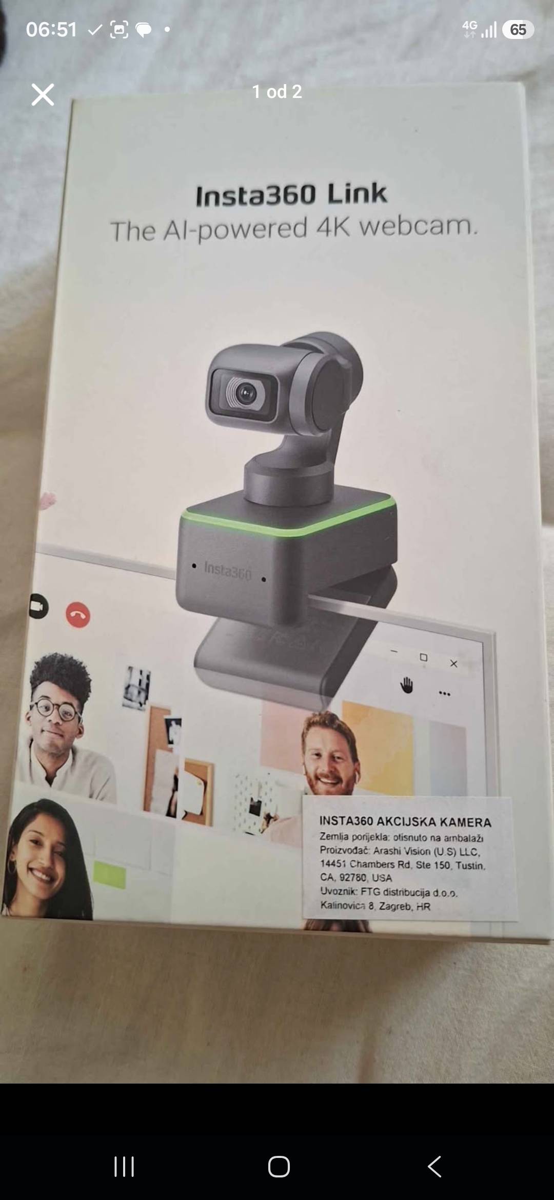 Web kamera Insta360 Link 4K