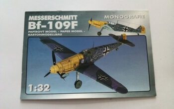 Avion Messerschmitt Bf 109 F – kartonski model maketa