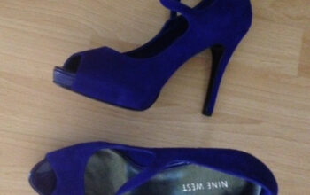 Elegantne cipele ženske plave na petu 38 velicina