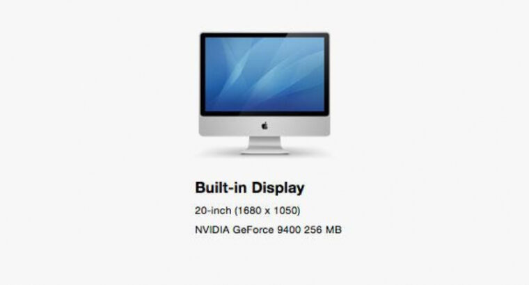 iMac 20″ (early 2009) dual boot (OS X+Windows)
