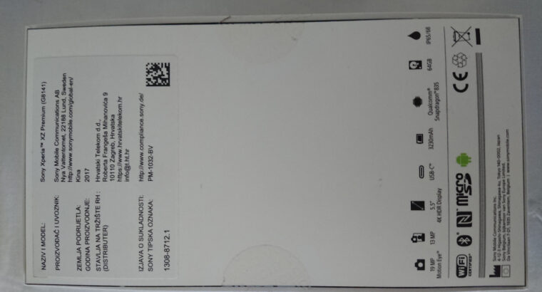 Sony Xperia XZ Premium 4K, 4/64GB, Snapdragon 835