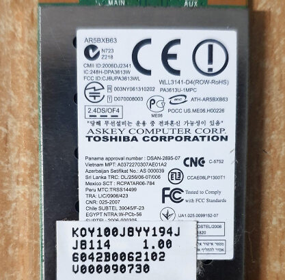 Toshiba Satellite A300 Wi Fi kartica