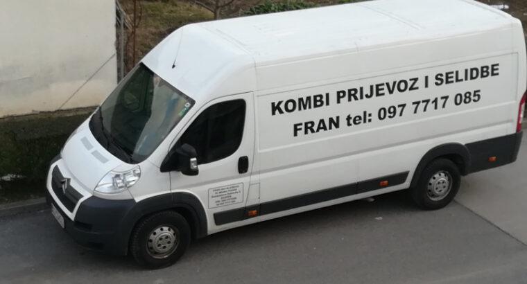 Kombi prijevoz Zagrebu Hrvatskoj Europa