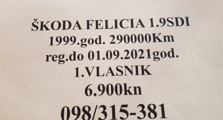 Škoda Felicia prodaja!