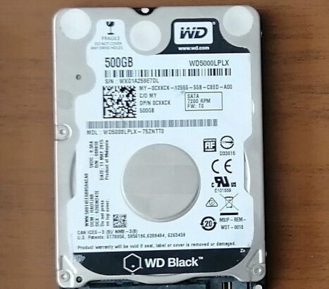 WESTERN DIGITAL 2,5 WD5000LPLX-75ZNTT0, 500GB (85)