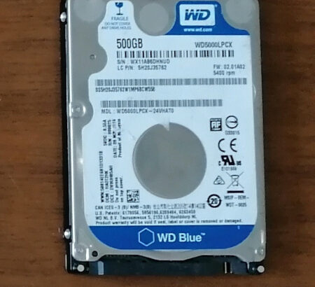WESTERN DIGITAL 2,5 WD5000LPCX, 500GB (88)