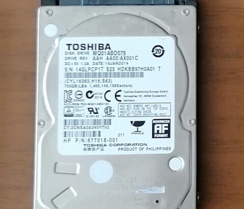 TOSHIBA 2,5 MQ01ABD075, 750GB (95)
