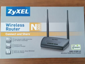 ZyXEL Wireless Router N300, NBG-418N v2 (122)