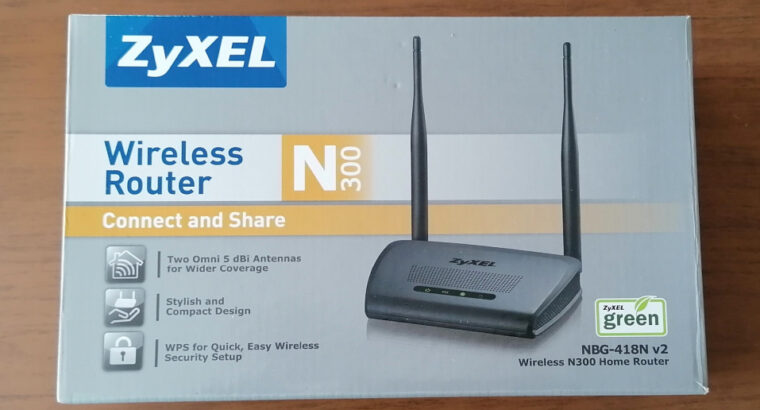 ZyXEL Wireless Router N300, NBG-418N v2 (124)