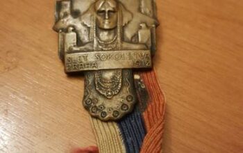Medalja sokolski slet Prag Čehoslovačka 1912.