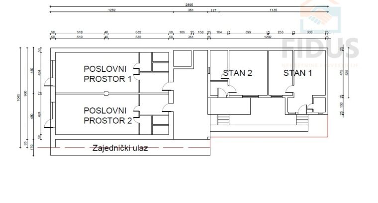 Poslovno – stambeni prostor – širi centar Osijeka