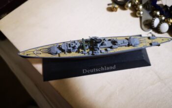 Brod Deutschland metalna maketa 1/1250 model