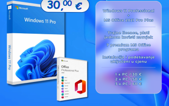 Windows 11 Professional + Microsoft Office 2021 ProPlus | Trajna Aktivacija